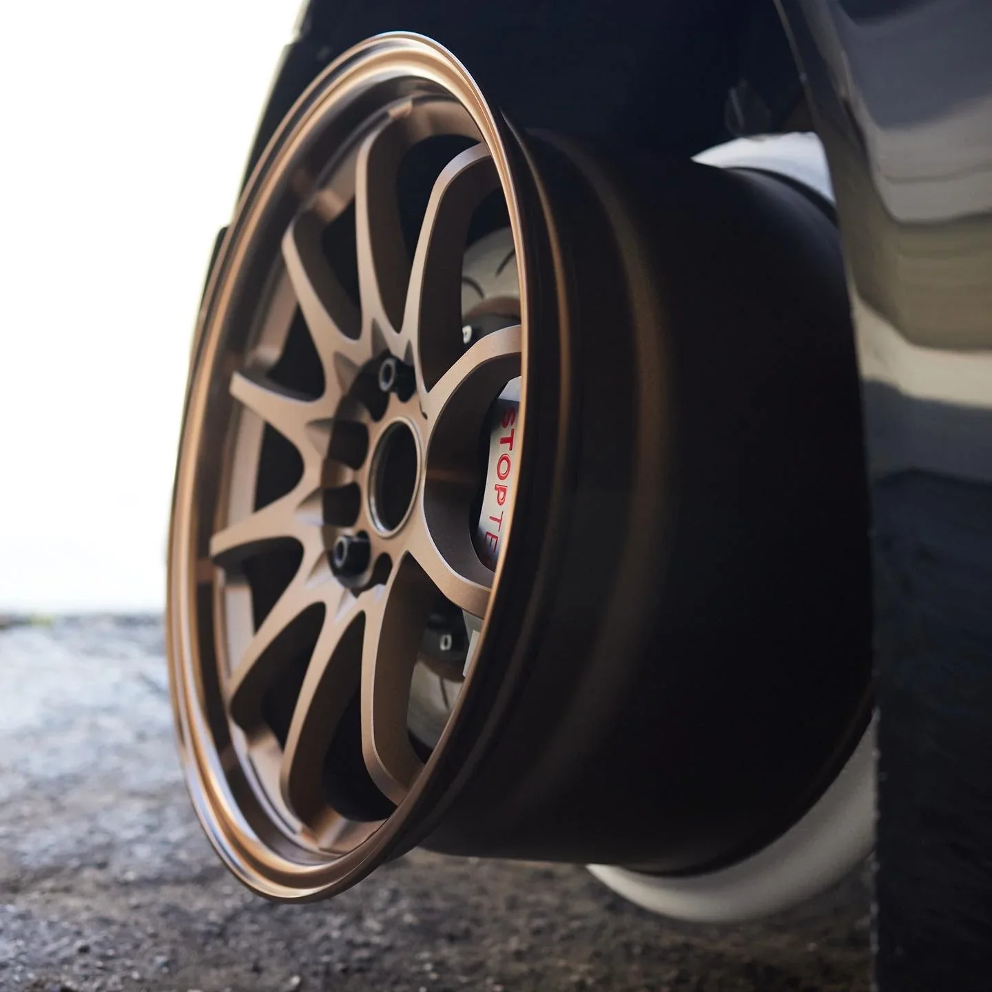 Spirited Motorsports 17x10 +45 5x114 Bronze Anodized Forged Wheels - Image 15