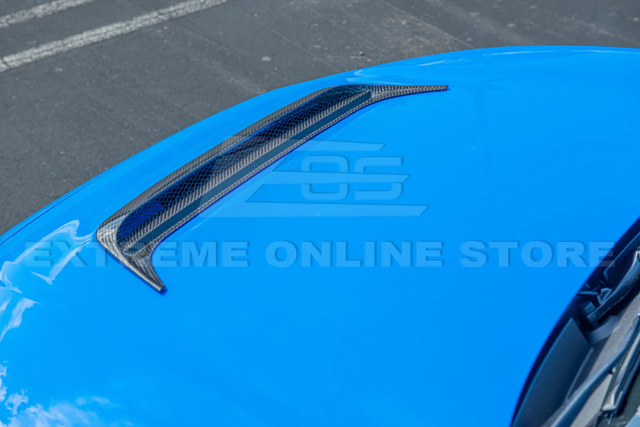 2023-UP HONDA CIVIC TYPE-R CARBON FIBER FRONT HOOD VENT COVER - Image 6