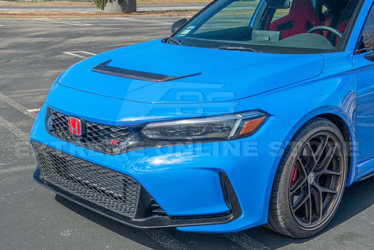 2023-UP HONDA CIVIC TYPE-R CARBON FIBER FRONT HOOD VENT COVER - Image 7
