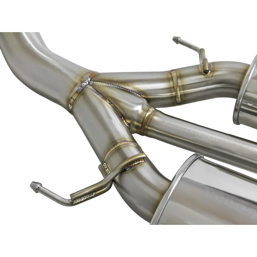 AFE Power 2017+ Civic Type R Takeda 3" 304 Cat-Back Exhaust w/ Tri-Carbon Tips - Image 3
