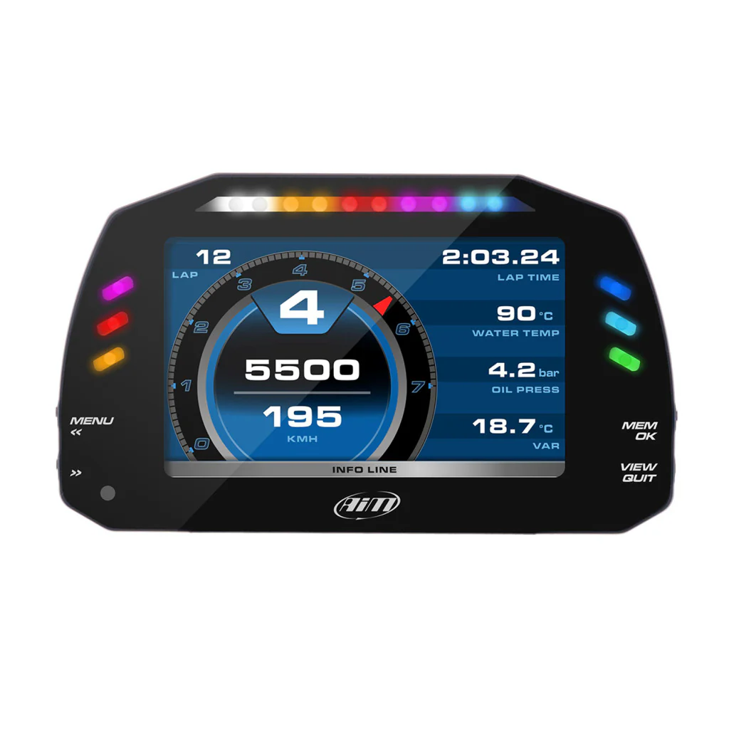 AiM Sports MXS Strada 1.2 Color Digital Dash Display - Image 3