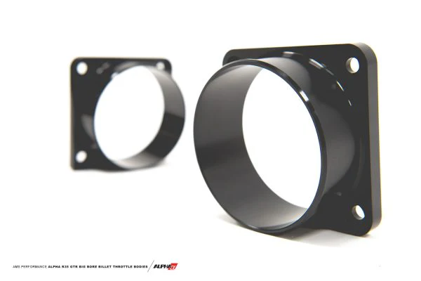 Alpha Performance R35 GTR Big Bore Billet Throttle Bodies - TB Set w/ Vibrant HD Flanges - Image 9