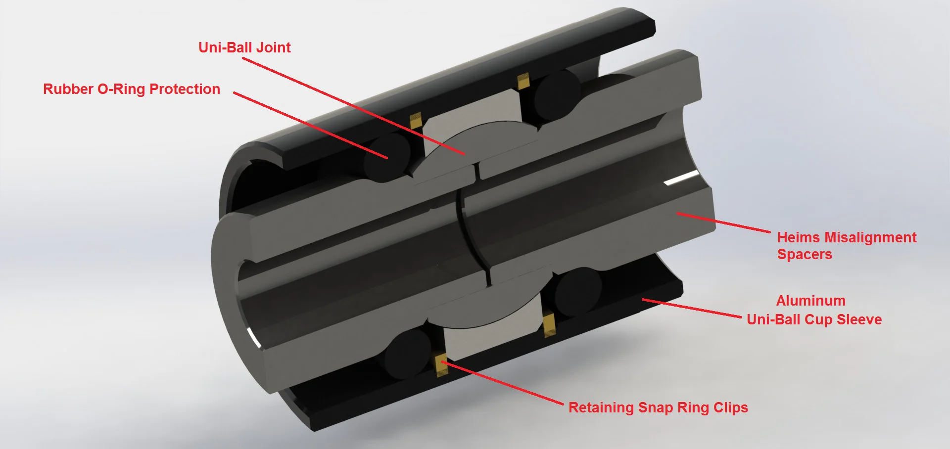 Ballade Sports 00-09 Honda S2000 Rear Lower Front Control Arm "E" Spherical Bushing Kit - Image 3
