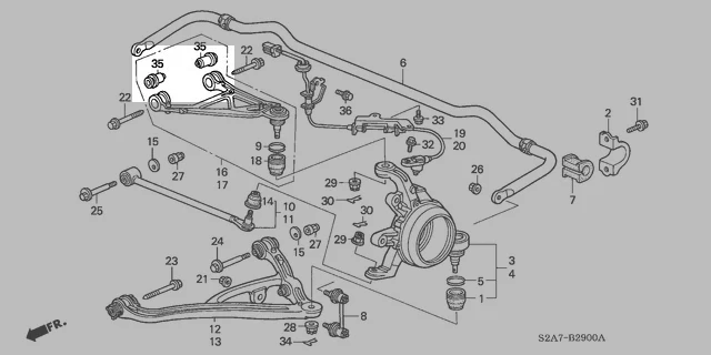 Ballade Sports 00-09 Honda S2000 Rear Upper "A" Arm Solid Bushings Kit - Image 3