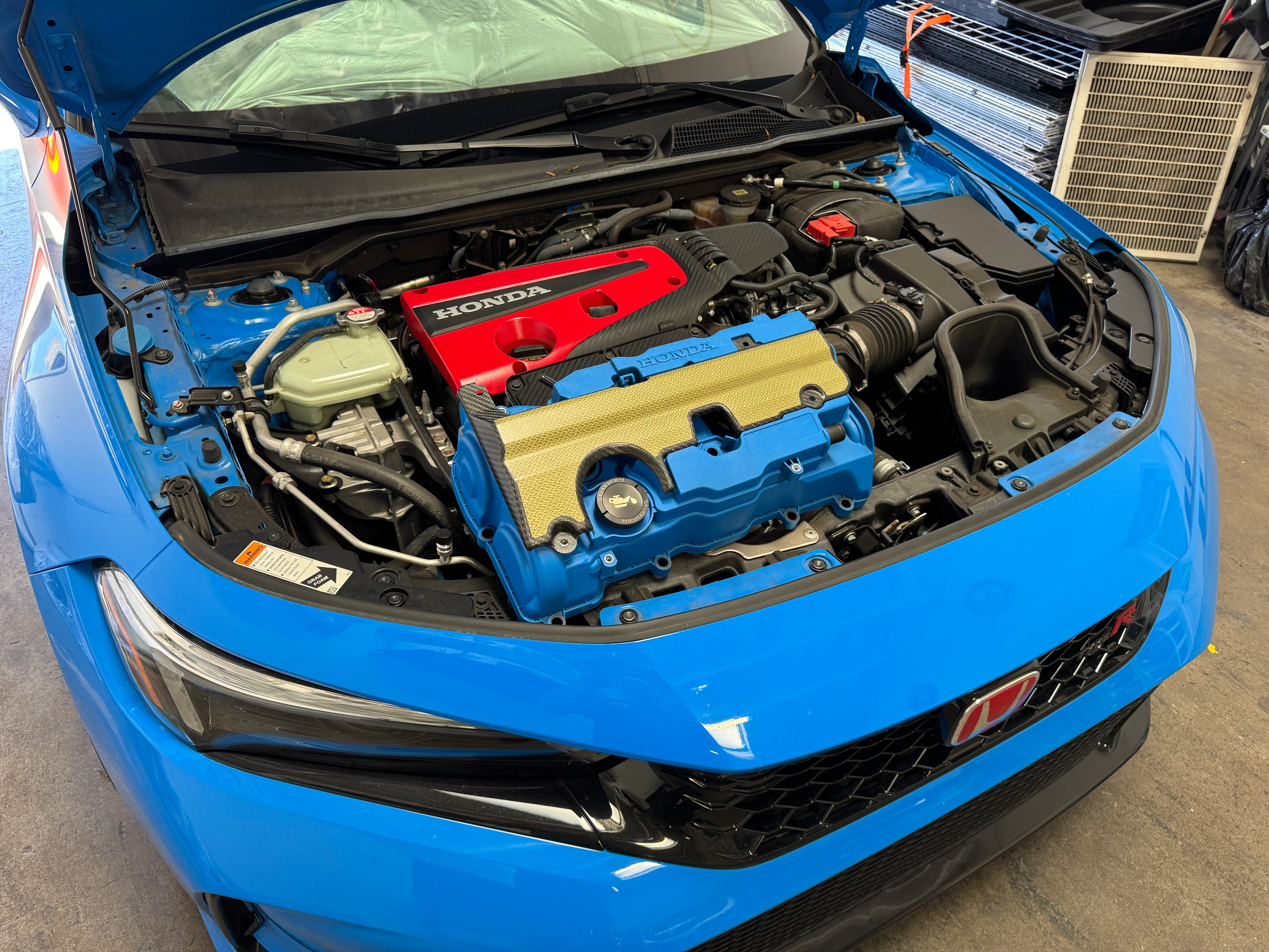 Color Matched Engine Valve Covers for Honda Civic/Accord/Acura Integra FK8 FL5 DE5 CV2 Cover K20C1/4 - Wrinkle Texture - Image 10