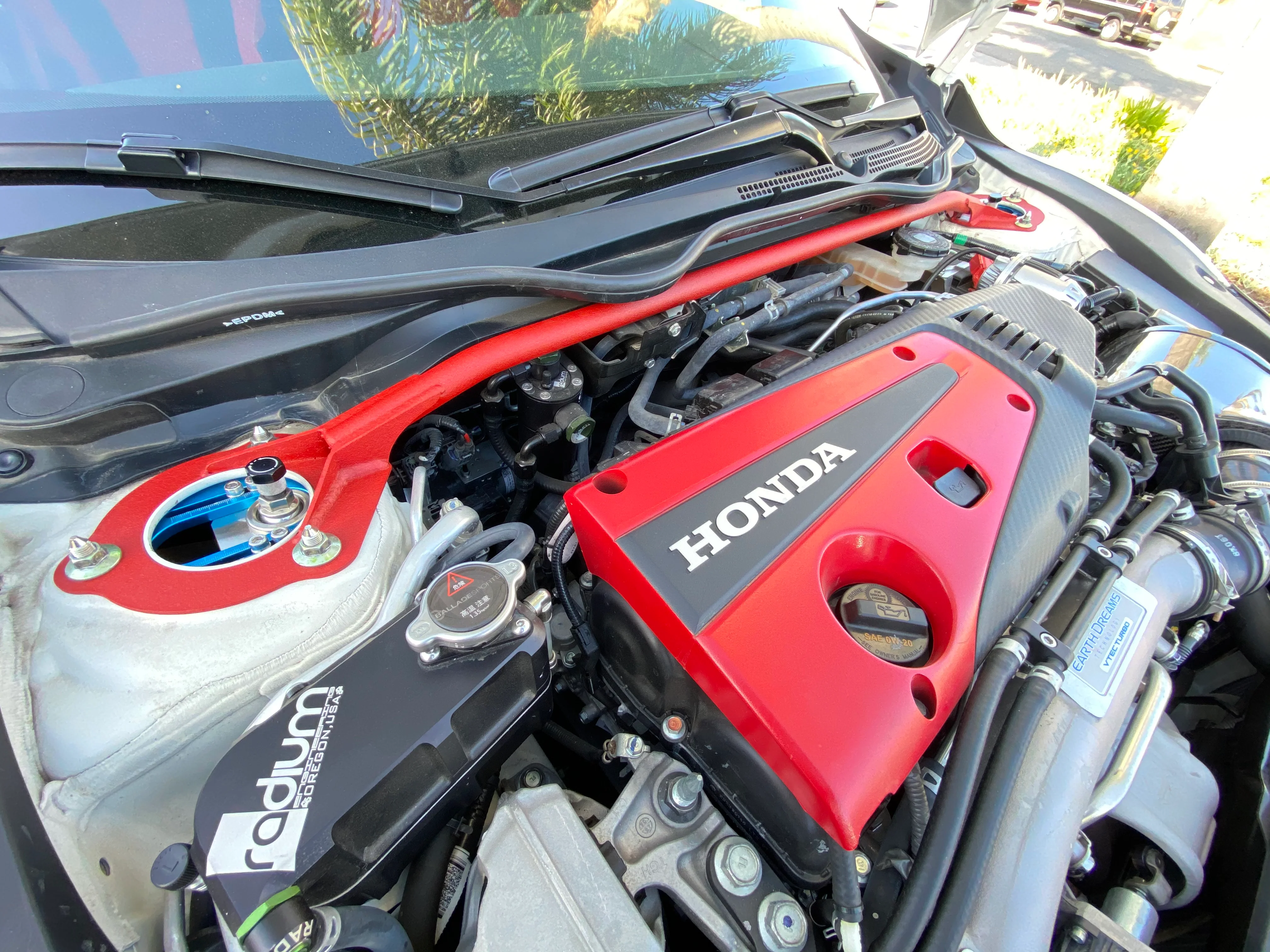 Ballade Sports 17-Current Civic (FK, FL), 23+ Integra (DE) Front Strut Bar - Image 6
