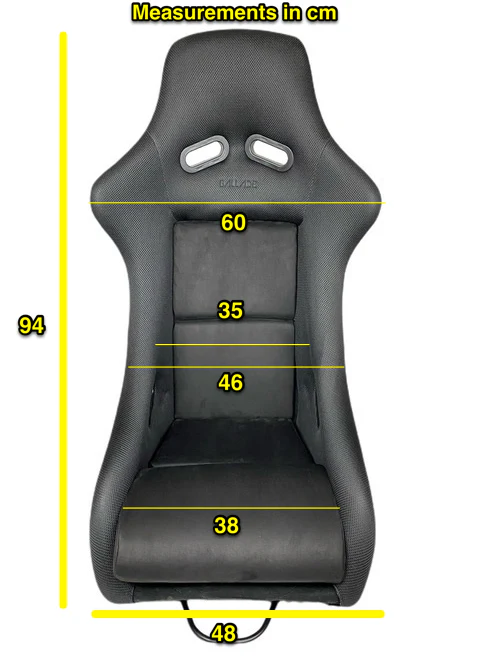 Ballade Sports Jersey Black Alcantara Bucket Seat - Image 17