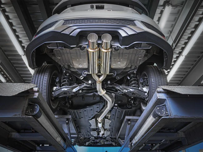 Skunk2 17+ Civic Coupe 76mm MegaPower Double Barrel Exhaust System - Image 6