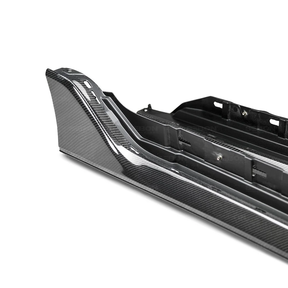 Seibon 17+ Civic Type R OEM-Style Carbon Fiber Side Skirt - Image 3