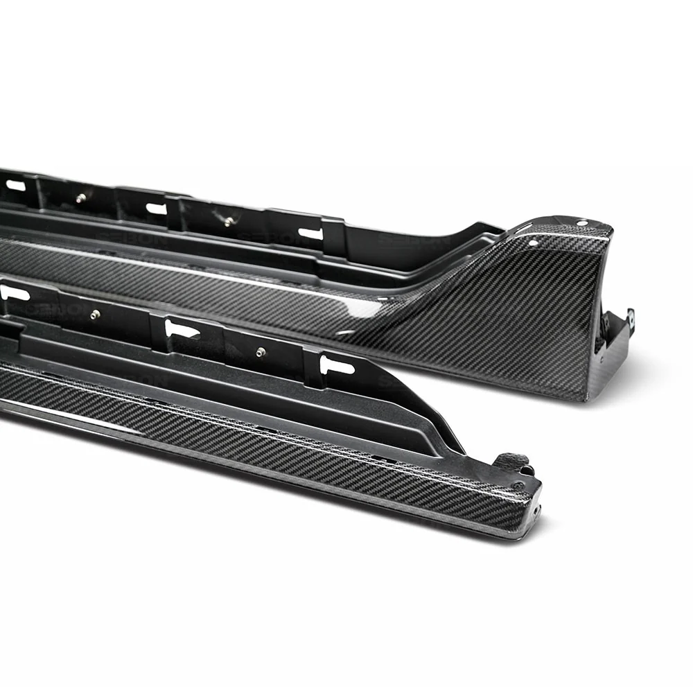 Seibon 17+ Civic Type R OEM-Style Carbon Fiber Side Skirt - Image 4