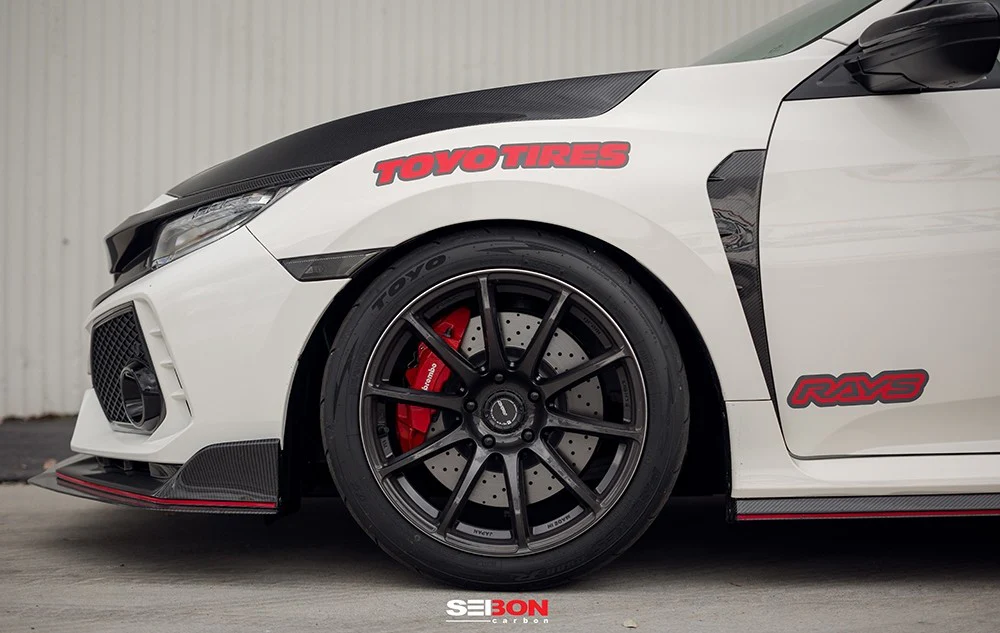 Seibon 17+ Civic Type R Carbon Fiber Fender Ducts - Image 5