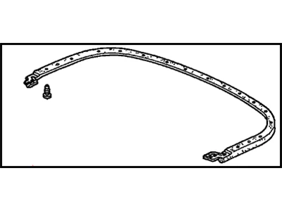 Honda 00-09 S2000 OE Replacement Hardtop Weatherstrip Seal Kit - Image 13