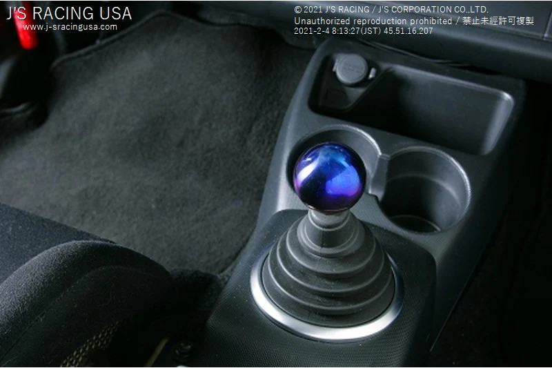 J’s Racing Titanium Blue Shift Knob - Image 4