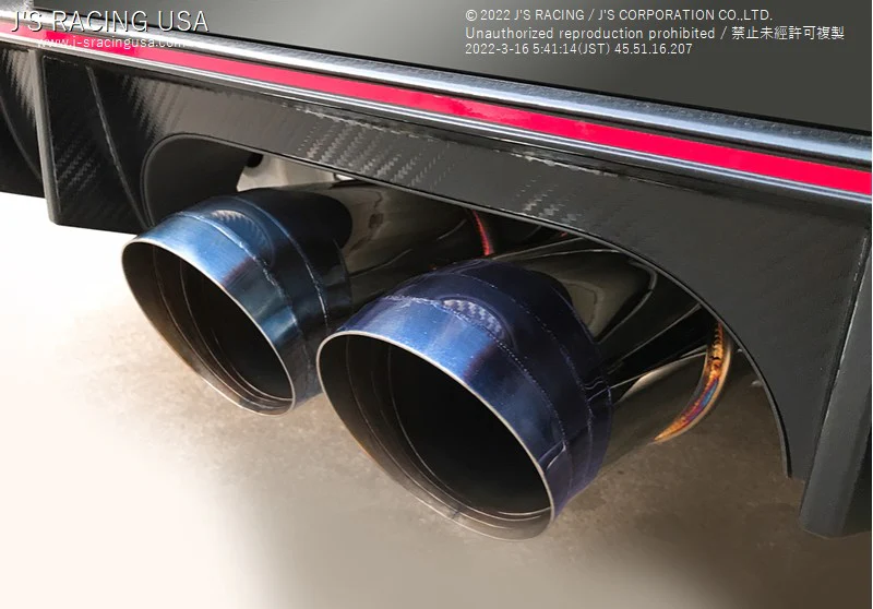J's Racing Civic Type R FK8 SUS 70RS Plus Dual Exhaust