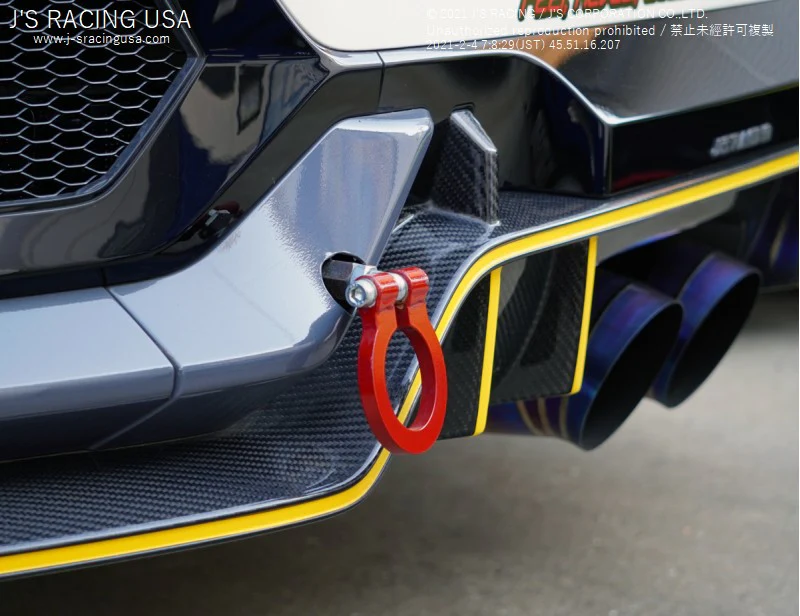 J's Racing Rear Tow Hook 17+ Civic Type R FK8 - Image 2