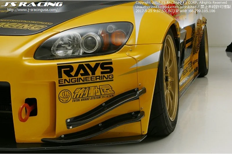 J's Racing Type-S 00-09 S2000 Front Wide Fenders - Image 3