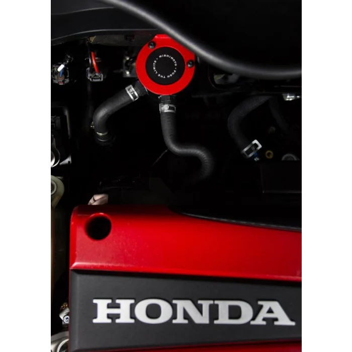 Mishimoto 17-21 Honda Civic Type R FK8 Baffled Oil Catch Can PCV Side - Image 9