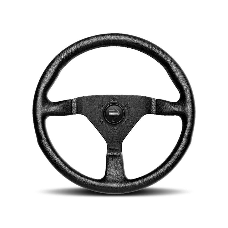 Momo Monte Carlo 320mm / 350mm Leather Red Stitch Steering Wheel - Image 3