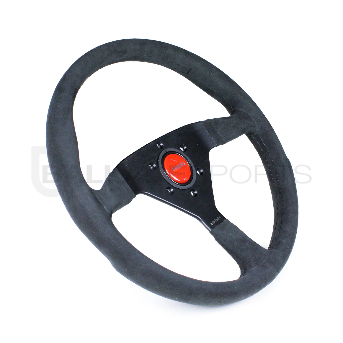 Momo Monte Carlo 320mm / 350mm Black Alcantara Suede Steering Wheel - Image 4
