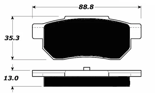 Raybestos ST-43 ACURA Integra 95-01 DC2 Rear Brake Pads - Image 3