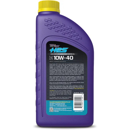 Royal Purple HPS Synthetic High Performance Street 10W40 Motor Oil - Image 3