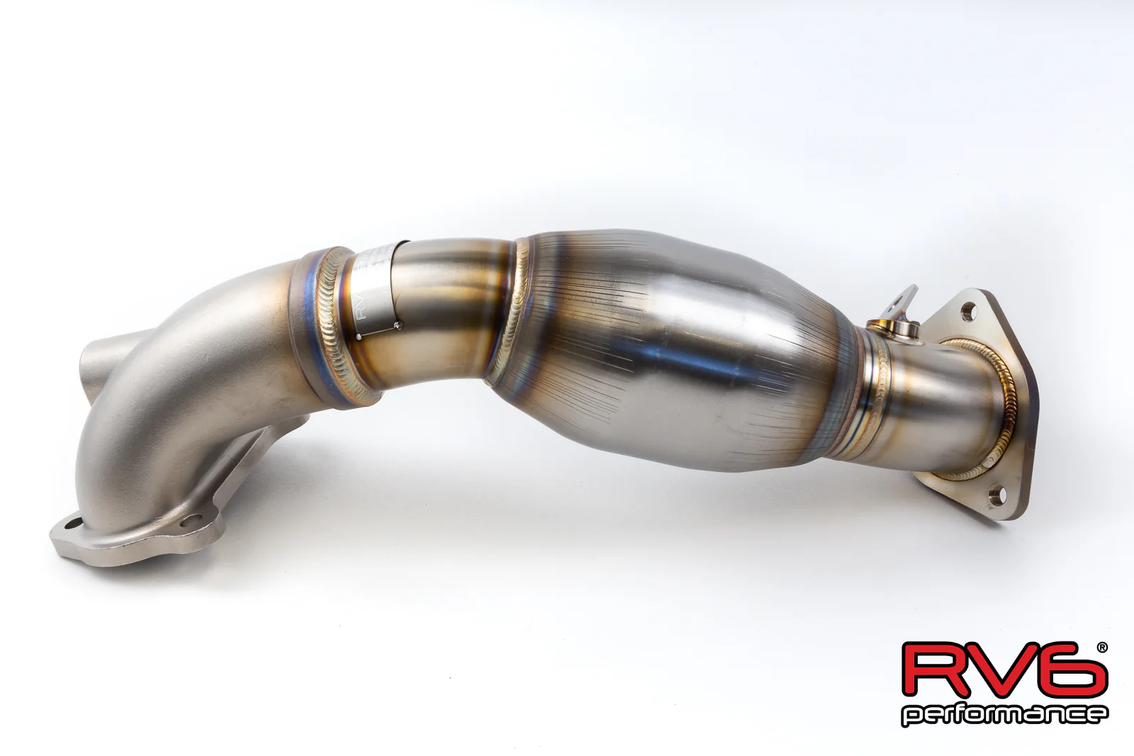 RV6 Performance 2016-21 Civic 2.0L Sedan / Coupe High Temp Catted Downpipe - Image 2