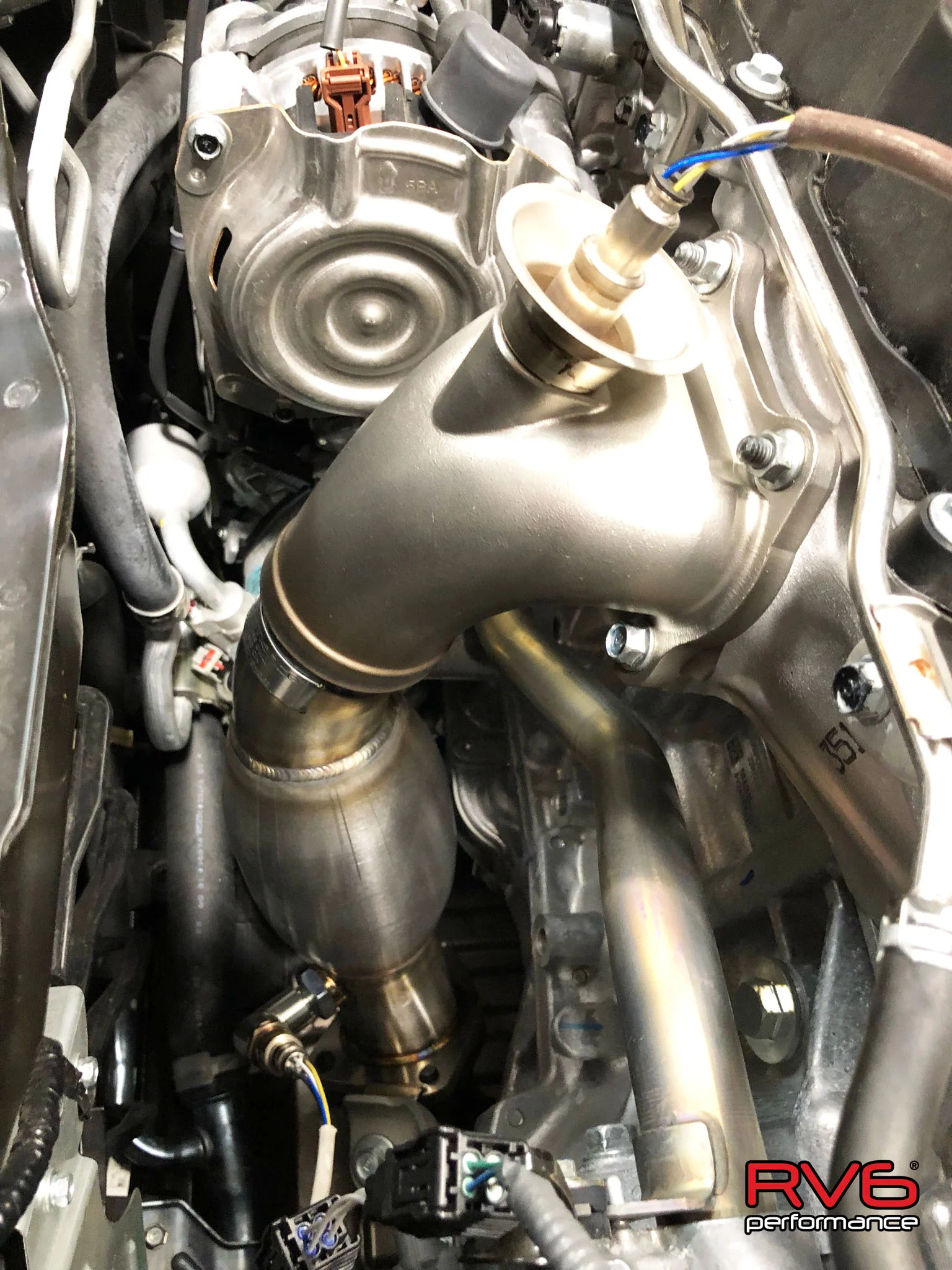 RV6 Performance 2016-21 Civic 2.0L Sedan / Coupe High Temp Catted Downpipe - Image 9