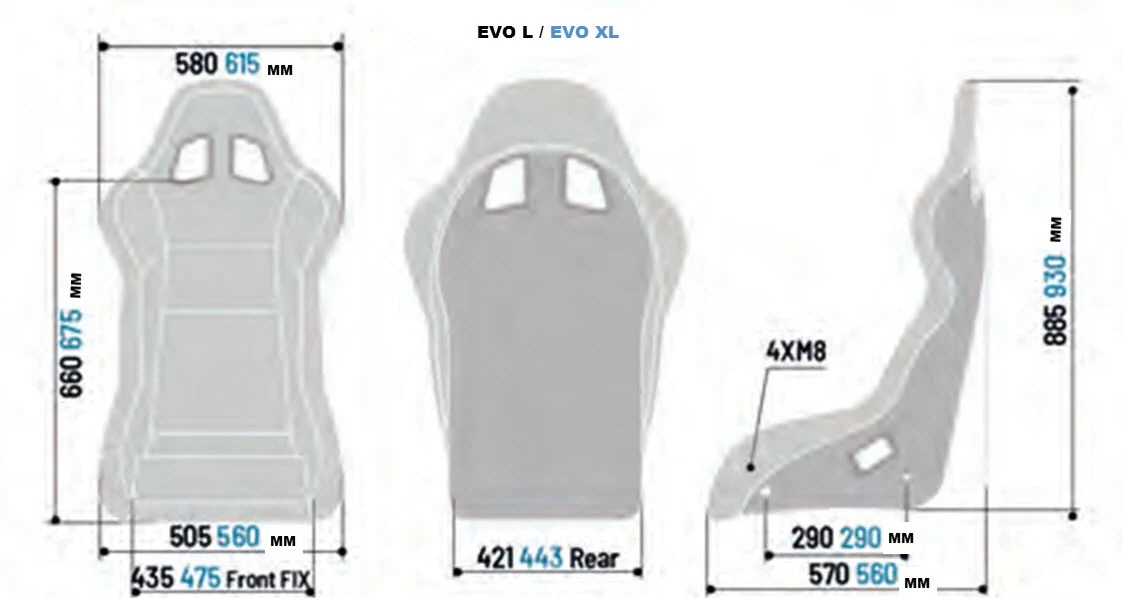 Sparco Evo XL QRT Bucket Seat - Image 3