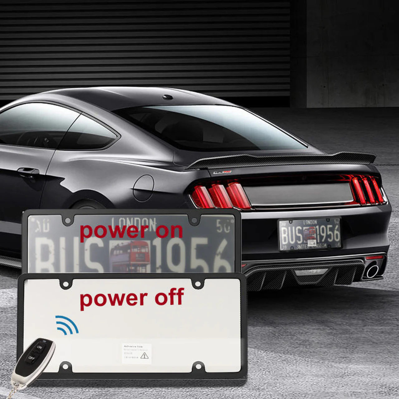 Stealth Electronic License Plate Blur Frame - Image 9
