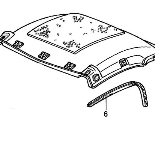 Vaikhari USA 00-09 S2000 OE Hardtop Headliner Reproduction - Image 4