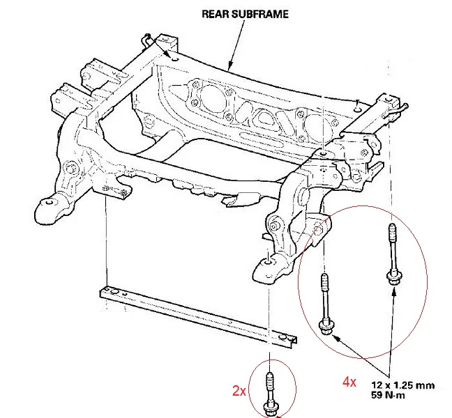 Vaikhari USA S2000 Rear Subframe Titanium Bolt Kit - Image 6
